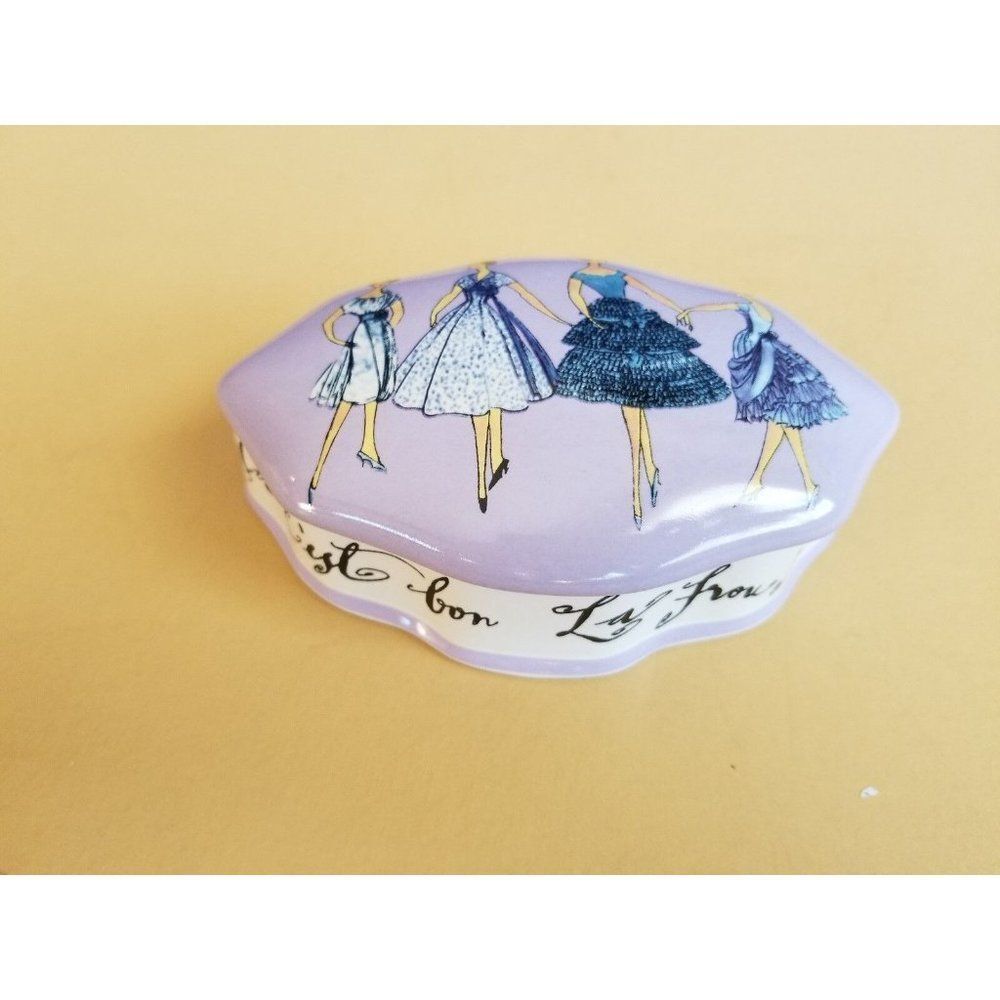 Rosanna Fashion retro Jewelry Trinket box gift Porcelain Model‎ vintage